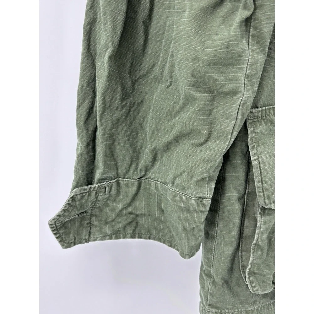 Vietnam Jacket 107 Combat Ripstop Slant Tropical Wind Ripped Mens Small